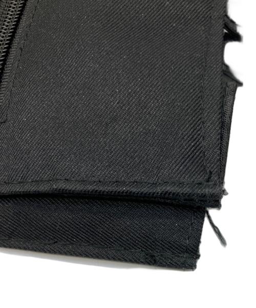 Y's（ワイズ）Y's (ワイズ) キャンパスレザートートバッグ ブラックの古着・服飾アイテム