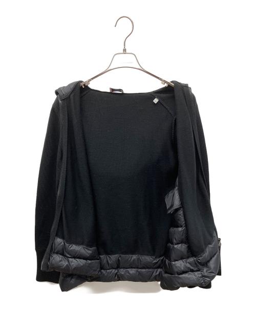 MONCLER（モンクレール）MONCLER (モンクレール) 切替 フーディダウンブルゾン ブラック サイズ:XSの古着・服飾アイテム
