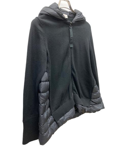 MONCLER（モンクレール）MONCLER (モンクレール) 切替 フーディダウンブルゾン ブラック サイズ:XSの古着・服飾アイテム