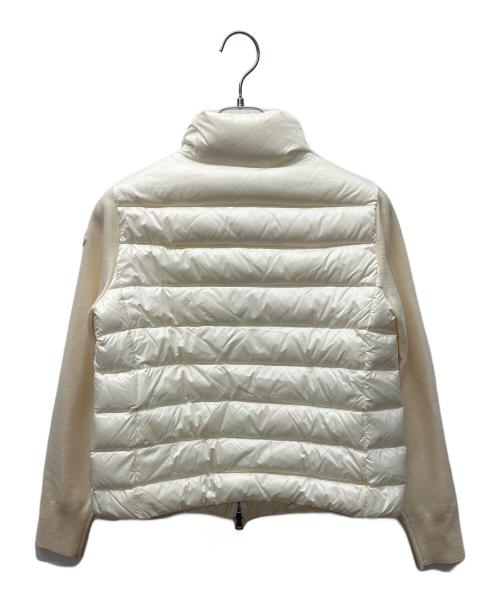 MONCLER（モンクレール）MONCLER (モンクレール) 切替ダウンジャケット ホワイト サイズ:Sの古着・服飾アイテム
