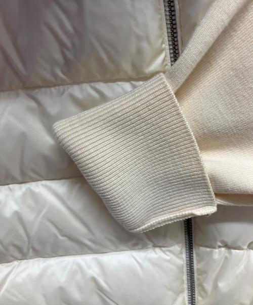MONCLER（モンクレール）MONCLER (モンクレール) 切替ダウンジャケット ホワイト サイズ:Sの古着・服飾アイテム