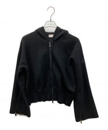 MONCLER（モンクレール）の古着「ニットジップパーカー」｜ブラック