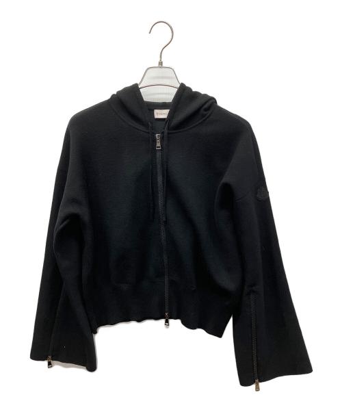 MONCLER（モンクレール）MONCLER (モンクレール) ニットジップパーカー ブラック サイズ:Sの古着・服飾アイテム