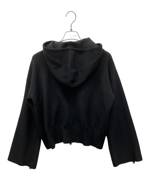 MONCLER（モンクレール）MONCLER (モンクレール) ニットジップパーカー ブラック サイズ:Sの古着・服飾アイテム