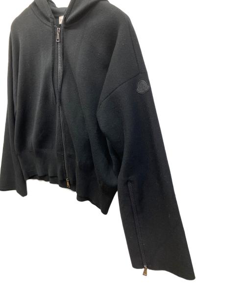 MONCLER（モンクレール）MONCLER (モンクレール) ニットジップパーカー ブラック サイズ:Sの古着・服飾アイテム