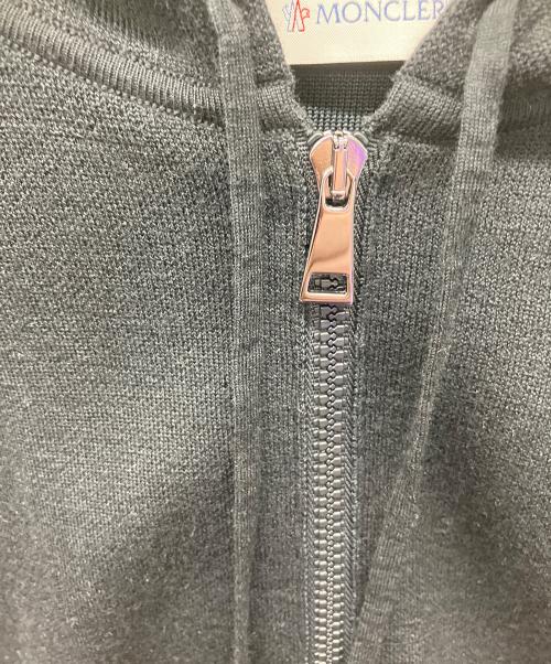 MONCLER（モンクレール）MONCLER (モンクレール) ニットジップパーカー ブラック サイズ:Sの古着・服飾アイテム