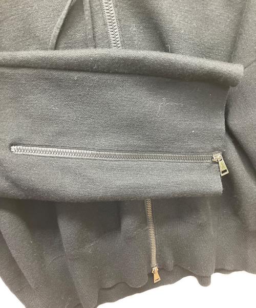 MONCLER（モンクレール）MONCLER (モンクレール) ニットジップパーカー ブラック サイズ:Sの古着・服飾アイテム