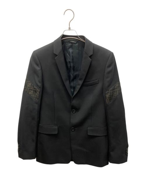 FENDI（フェンディ）FENDI (フェンディ) 切替ジャケット ブラック サイズ:46の古着・服飾アイテム