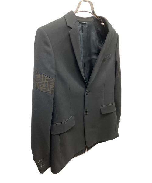 FENDI（フェンディ）FENDI (フェンディ) 切替ジャケット ブラック サイズ:46の古着・服飾アイテム