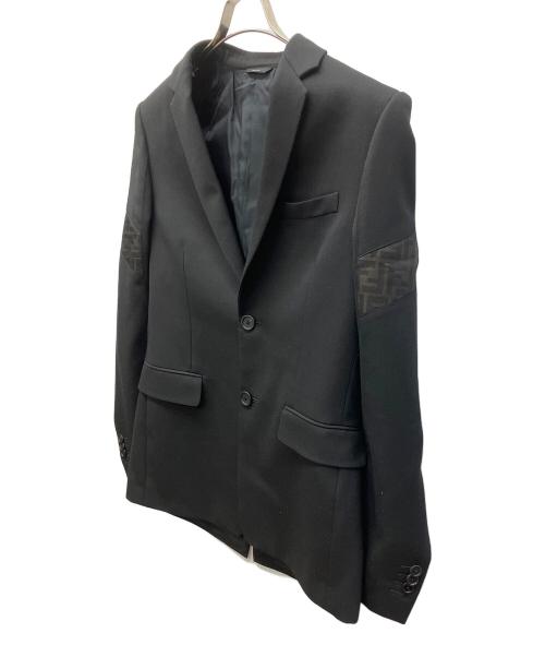 FENDI（フェンディ）FENDI (フェンディ) 切替ジャケット ブラック サイズ:46の古着・服飾アイテム