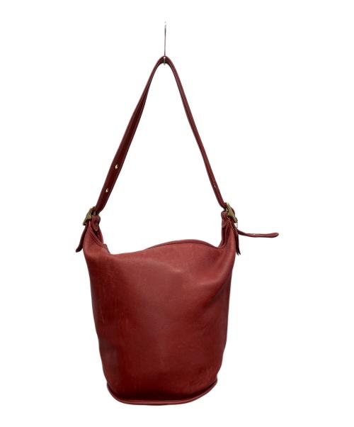 COACH（コーチ）COACH (コーチ) レザーバッグ レッドの古着・服飾アイテム