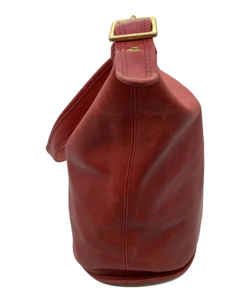 COACH（コーチ）COACH (コーチ) レザーバッグ レッドの古着・服飾アイテム