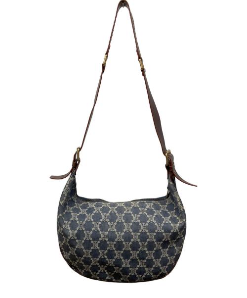 CELINE（セリーヌ）CELINE (セリーヌ) ショルダーバッグ ブルー×ブラウンの古着・服飾アイテム