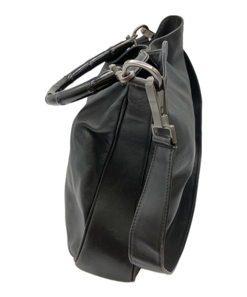 GUCCI（グッチ）GUCCI (グッチ) 2WAYショルダーバッグ ブラックの古着・服飾アイテム
