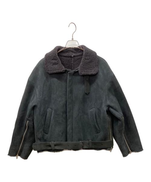 YOKE（ヨーク）YOKE (ヨーク) ムートンジャケット ブラック サイズ:Lの古着・服飾アイテム