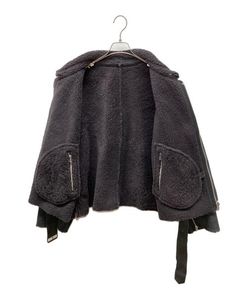 YOKE（ヨーク）YOKE (ヨーク) ムートンジャケット ブラック サイズ:Lの古着・服飾アイテム