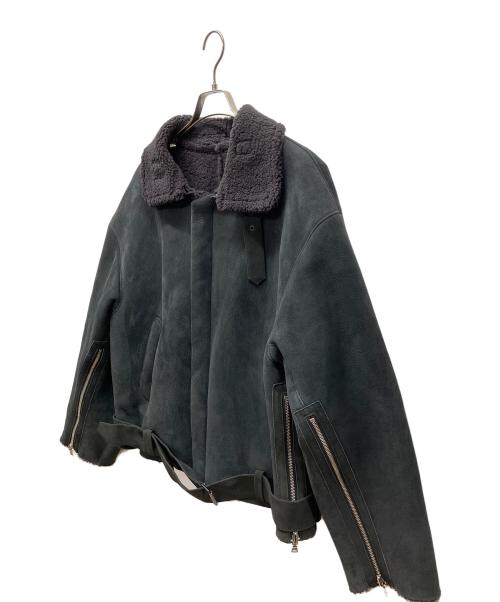 YOKE（ヨーク）YOKE (ヨーク) ムートンジャケット ブラック サイズ:Lの古着・服飾アイテム