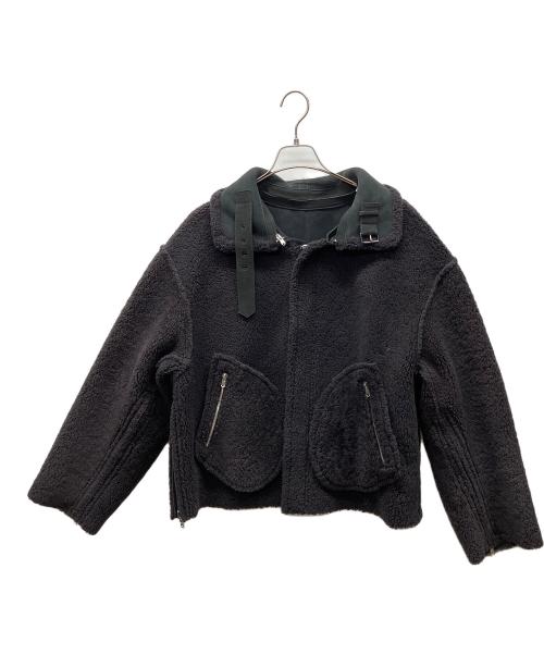 YOKE（ヨーク）YOKE (ヨーク) ムートンジャケット ブラック サイズ:Lの古着・服飾アイテム