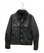 theoryセオリー）の古着「ムートンジャケット」｜ブラック