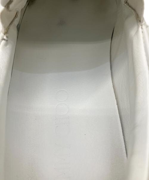 JIMMY CHOO（ジミーチュウ）JIMMY CHOO (ジミーチュウ) スタッズスリッポン ホワイト サイズ:41の古着・服飾アイテム