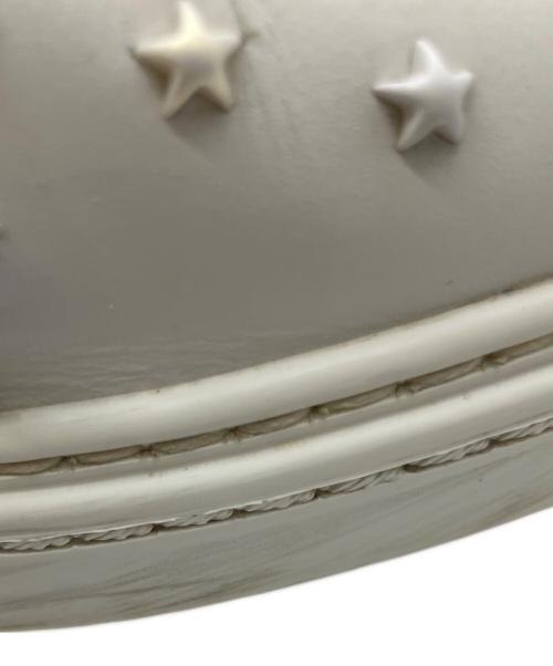 JIMMY CHOO（ジミーチュウ）JIMMY CHOO (ジミーチュウ) スタッズスリッポン ホワイト サイズ:41の古着・服飾アイテム