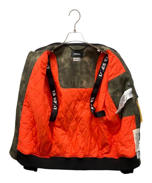 DIESEL（ディーゼル）DIESEL (ディーゼル) フライトジャケット オリーブ サイズ:Sの古着・服飾アイテム
