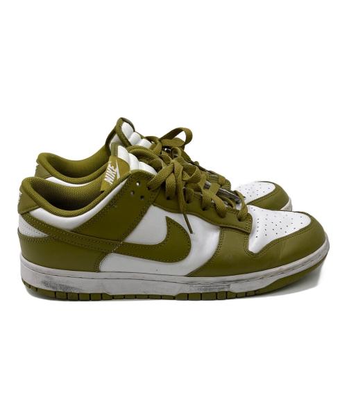 NIKE（ナイキ）NIKE (ナイキ) スニーカー ホワイト×オリーブ サイズ:28cmの古着・服飾アイテム