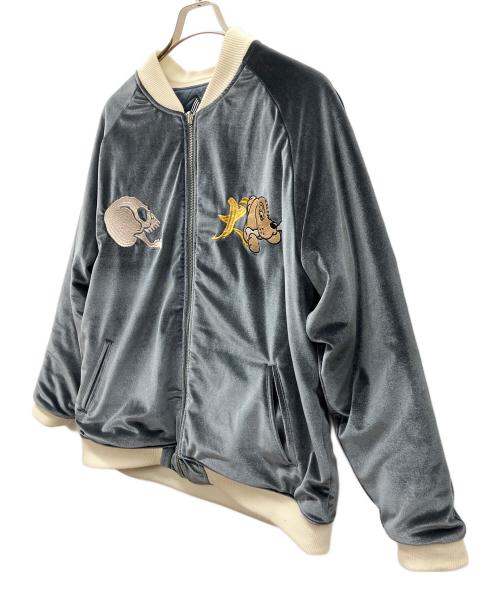 GALFY（ガルフィー）GALFY (ガルフィー) スタジャン グレー サイズ:XLの古着・服飾アイテム