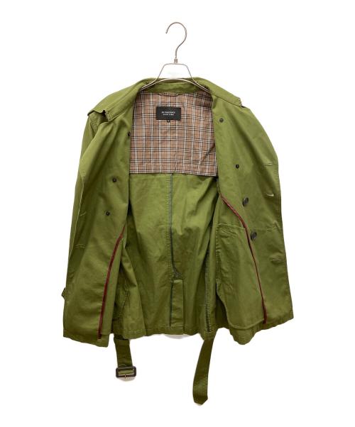 BURBERRY BLACK LABEL（バーバリーブラックレーベル）BURBERRY BLACK LABEL (バーバリーブラックレーベル) ハーフトレンチコート グリーン サイズ:M　　　　　　　　の古着・服飾アイテム
