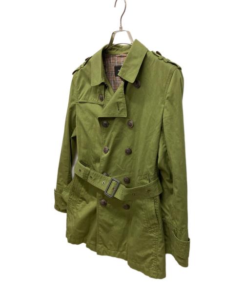 BURBERRY BLACK LABEL（バーバリーブラックレーベル）BURBERRY BLACK LABEL (バーバリーブラックレーベル) ハーフトレンチコート グリーン サイズ:M　　　　　　　　の古着・服飾アイテム