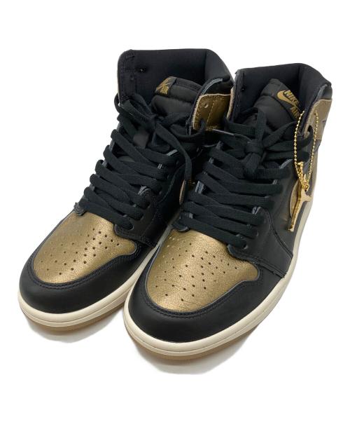 NIKE（ナイキ）NIKE (ナイキ) ハイカットスニーカー ブラック×ゴールド サイズ:27.5cmの古着・服飾アイテム