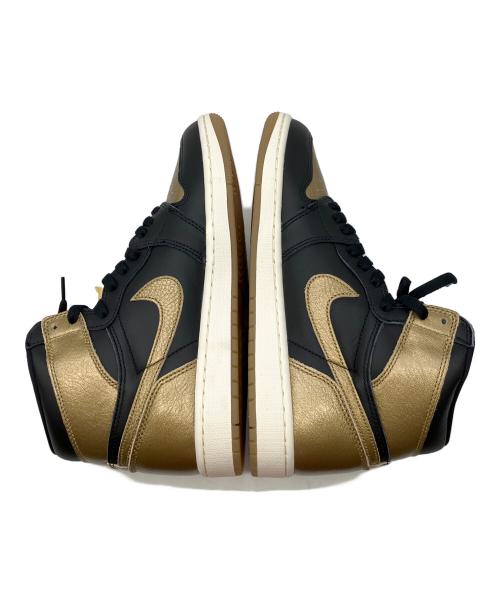 NIKE（ナイキ）NIKE (ナイキ) ハイカットスニーカー ブラック×ゴールド サイズ:27.5cmの古着・服飾アイテム