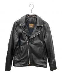 VANSON（バンソン）の古着「ダブルライダースジャケット」｜ブラック