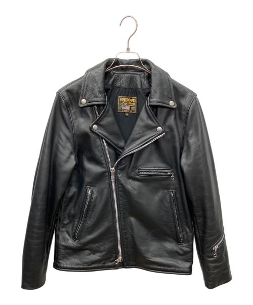 VANSON（バンソン）VANSON (バンソン) ダブルライダースジャケット ブラック サイズ:38の古着・服飾アイテム