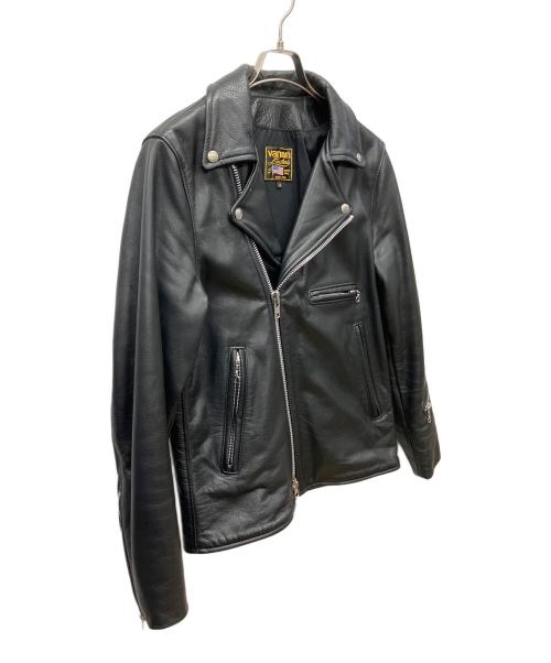 VANSON（バンソン）VANSON (バンソン) ダブルライダースジャケット ブラック サイズ:38の古着・服飾アイテム