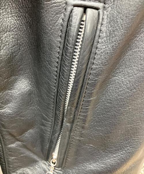 VANSON（バンソン）VANSON (バンソン) ダブルライダースジャケット ブラック サイズ:38の古着・服飾アイテム