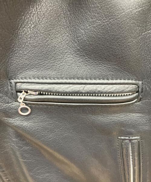 VANSON（バンソン）VANSON (バンソン) ダブルライダースジャケット ブラック サイズ:38の古着・服飾アイテム