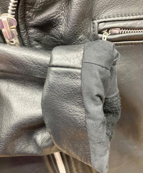 VANSON（バンソン）VANSON (バンソン) ダブルライダースジャケット ブラック サイズ:38の古着・服飾アイテム