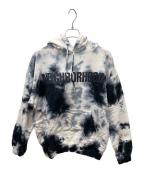 NEIGHBORHOODネイバーフッド）の古着「タイダイスウェットパーカー」｜ブルー×ホワイト