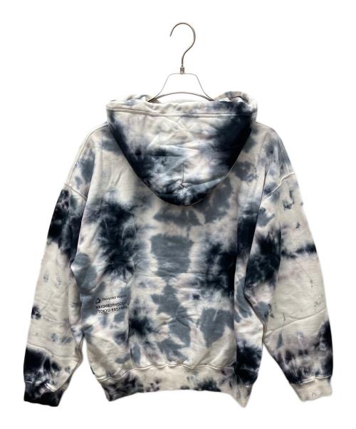 NEIGHBORHOOD（ネイバーフッド）NEIGHBORHOOD (ネイバーフッド) タイダイスウェットパーカー ブルー×ホワイト サイズ:Lの古着・服飾アイテム