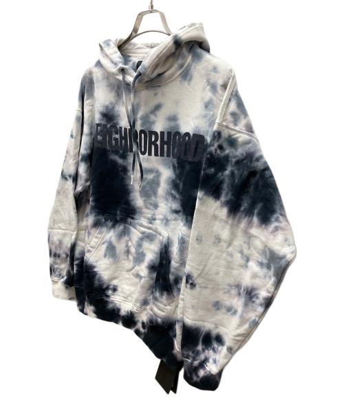 NEIGHBORHOOD（ネイバーフッド）NEIGHBORHOOD (ネイバーフッド) タイダイスウェットパーカー ブルー×ホワイト サイズ:Lの古着・服飾アイテム