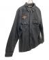 中古・古着 HARLEY-DAVIDSON (ハーレーダビッドソン) デニムシャツ ブラック サイズ:L：8000円