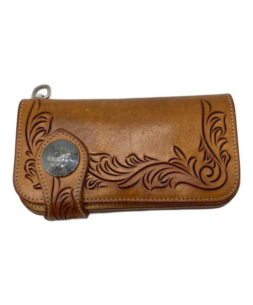 KC's LEATHER CRAFT（ケーシーズ）KC's LEATHER CRAFT (ケーシーズ) 長財布 ブラウンの古着・服飾アイテム