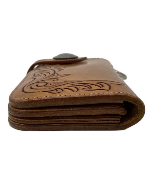 KC's LEATHER CRAFT（ケーシーズ）KC's LEATHER CRAFT (ケーシーズ) 長財布 ブラウンの古着・服飾アイテム