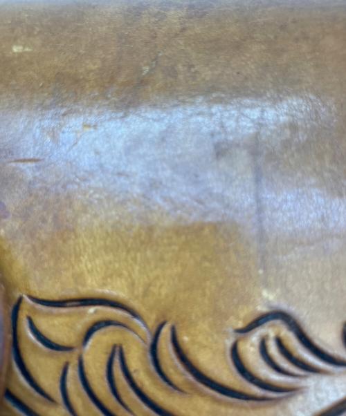 KC's LEATHER CRAFT（ケーシーズ）KC's LEATHER CRAFT (ケーシーズ) 長財布 ブラウンの古着・服飾アイテム