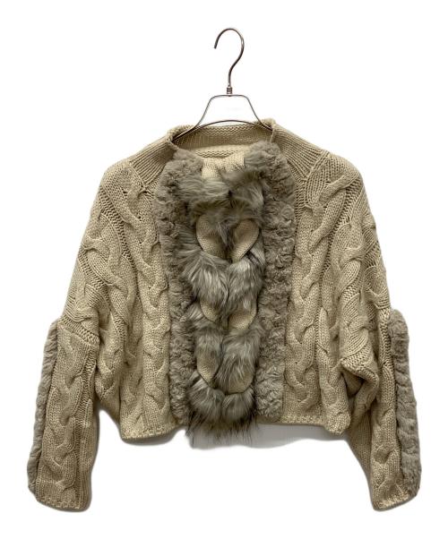 Ameri（アメリ）Ameri (アメリ) 厚手ニット ブラウン サイズ:表記なしの古着・服飾アイテム