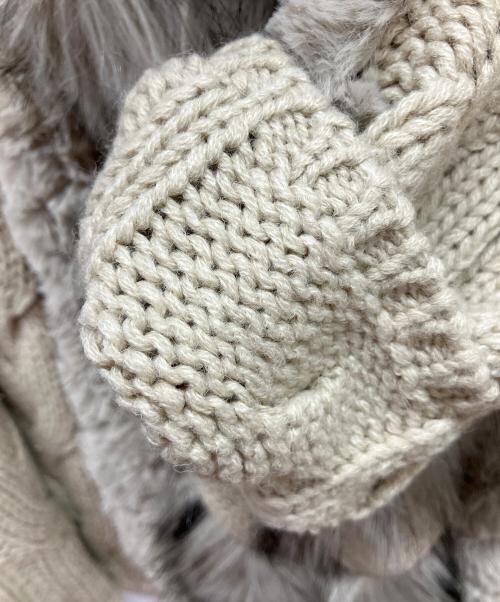 Ameri（アメリ）Ameri (アメリ) 厚手ニット ブラウン サイズ:表記なしの古着・服飾アイテム