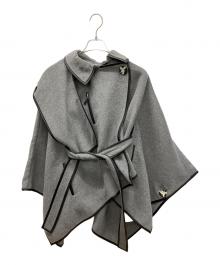 Snidel（スナイデル）の古着「ポンチョ」｜グレー×ブラック