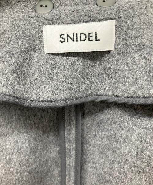 Snidel（スナイデル）Snidel (スナイデル) ポンチョ グレー×ブラック サイズ:Freeの古着・服飾アイテム