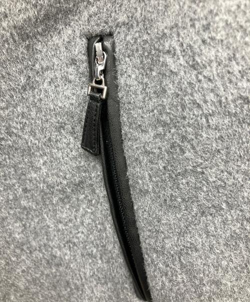 Snidel（スナイデル）Snidel (スナイデル) ポンチョ グレー×ブラック サイズ:Freeの古着・服飾アイテム